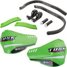 Tusk D-Flex Pro Adventure Handguard Black Bar/Green Plastics 7/8