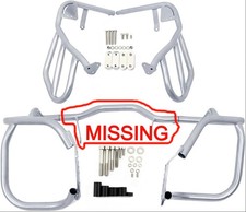 Highway Engine Guard Upper & Lower Crash Bars For BMW R1200GS 2008-2012 Silver picture