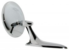 1963 Early Corvette Mirror Exterior Rear View W/ Bow Tie Logo picture