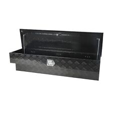 Aluminum 48 Inch Side Mount Tool Box Side Truck Box with Paddle Latch Black picture