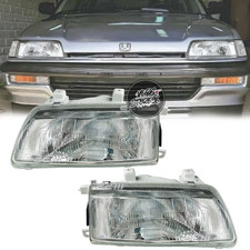 DEPO EDM Headlight Lamp For Honda Civic EF ED EF2 EF8 EF9 1990-1991 Glass LH/RH picture