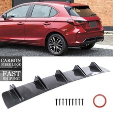 Carbon Fiber Style Rear Bumper Diffuser Spoiler Lip Splitter For Honda Fit Jazz picture
