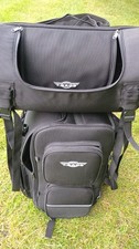 Genuine T Bags Universal Lonestar Motorcycle Luggage Nylon Tour Pack Expandable picture