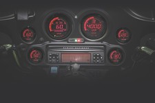 Koso North America Digital Gauge Cluster Black 04-13 FLHT FLTR picture
