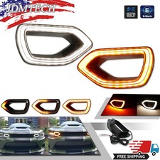 For Dodge Charger SRT Scat Pack SXT 2015-2019 Switchback LED DRL Grille Lights picture