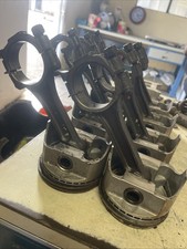 USED Set of 8 SBC Small Block Chevrolet 350 Connecting Rods L2256 .030 picture