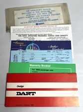Original 1969 DODGE DART Owners/Operators Manual Book And Paperwork With Holder picture