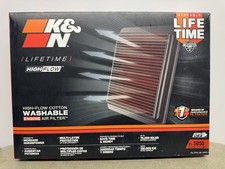 K&N 33-5056 High-Flow Lifetime Engine Air Filter Washable Reusable NEW picture