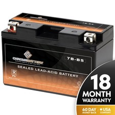 Chrome YT7B-BS High Performance Maintenance Free Sealed AGM Motorcycle Battery picture