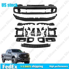 Complete Bumper Kit W/Fog Holes For 20-22 Ford F250 F-250 F350 F-350 Super Duty picture