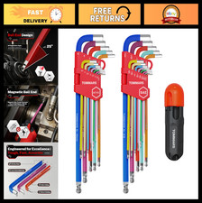 26-PC Allen Wrench Set, Magnetic Ball End, T-Handle & Color Coded picture