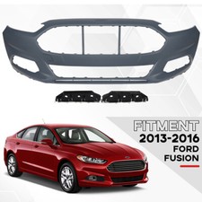 Front Bumper Cover Kit With Bracket Fit For 2013-2016 Ford Fusion Primed picture