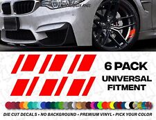 Universal 6 Pack Rim Wheel Race Stripe Decals Stickers JDM USA - Pick your Color picture