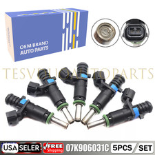 5Pcs NEW Fuel Injectors For Volkswagen 2007-2014 Jetta Beetle 2.5L 07K906031C picture