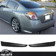 Rear Bumper Lip Fits 07-12 Nissan Altima 4Dr 2PCS Diffuser Aprons Rear Spats PU picture