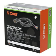 Curt 7-WAY RV BLADE REPLACEMENT HARNESS 6 PACKAGED picture