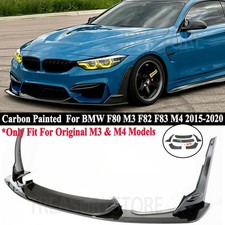 For BMW F80 M3 F82 F83 M4 15-20 LPT Style Carbon Look Front Bumper Lip Splitter picture