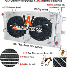 4 Row Radiator+Shroud Fan For 01-05 Chevy Silverado GMC Sierra 2500 3500 6.6L V8 picture