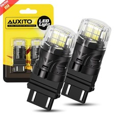AUXITO 3157 3156 3057 4157 LED Reverse Brake Turn Signal Light Bulb 6000K White picture