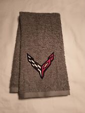 C8 CORVETTE logo / emblem  embroidered on terrycloth hand towel picture