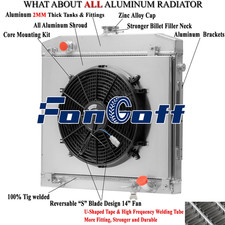 3Row Radiator+Shroud Fan for 1968~1972 Mercedes Benz S-CLASS W108 W109 111 280SE picture