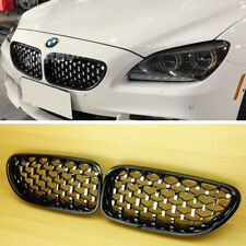 Black F06 F12 F13 Fit For BMW M6 Diamond Front Kidney Hood Grille Grill picture