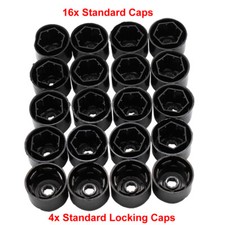 20PC Car Wheel Lug Nut Covers Caps For_VW Golf Jetta Passat Tiguan Beetle CC Eos picture