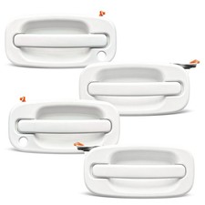 White 4Pcs Door Handles Set Front&Rear For 99-06 Chevy Tahoe For GMC Yukon picture