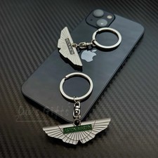 Wing Emblem Metal Keychain – Aston Martin | Luxury Car Key Ring (2 Color) picture