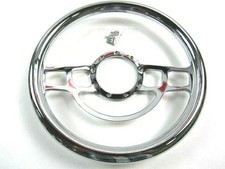 Universal 14'' Aluminum Steering Wheel No Wrap Chrome (9 Hole) S82028F picture