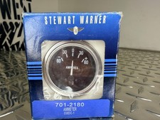 Stewart Warner Illuminated Amperes Ammeter Gauge w/Bracket 60-60-338DC/701-2180 picture