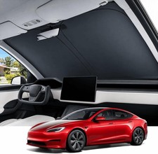 Car Windshield Sun Shade for Tesla Model S 2016-2026, UV Rays, Heat picture