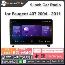 Android Car Radio8 Core 64G Carplay for Peugeot 407 2004 - 2011 WIFI FM GPS picture