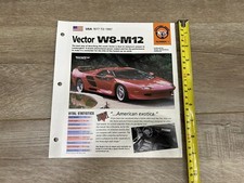 Hot Cars Street Racers Vector W8-M12 #1 Folder Brochure Spec Sheet picture