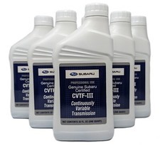 Genuine Subaru CVTF-III CVT Transmission Fluid  - SOA427V2610 OEM AUTO 6 Quarts picture