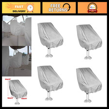 4 Pack Waterproof Boat Seat Covers - Heavy-Duty UV Resistant Pedestal Protection picture