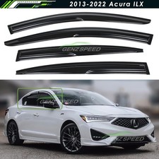 For 2013-2020 Acura ILX JDM Wavy Mugen Style Window Visors Rain Guards Vents picture