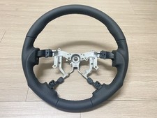 Fit to Toyota TUNDRA 2007-2013 Black genuine leather steering wheel-SPORTS picture