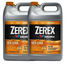 2GALLON ZEREX DEX-COOL ORANGE 50/50 Coolant Antifreeze For CADILLAC GMC JEEP RAM picture