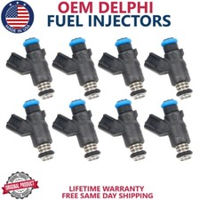 8x Genuine OEM Delphi Fuel Injector Fits ForGMC SAVANA 4500 2010-2020 #12613412 picture