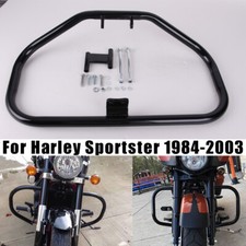 For 84-03 Harley Sportster 883 1200 XL XR Engine Highway Guard Crash Bar Black picture