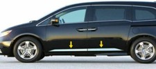 2011-2017 Honda Odyssey 4Pc Body Side Molding Trim Insert 2 1/4