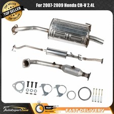 Fits: 2007 2008 2009 Honda CR-V 2.4L Catalytic Converter, Muffler & Resonator picture