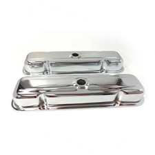 1959-79 Pontiac Chrome Steel Valve Covers 326 350 428 455 V8 picture