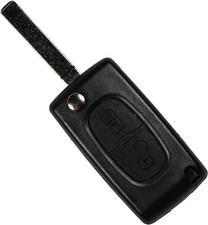 HQRP 2 botones Carcasa compatible con llave Peugeot 207 307 308 408 Mando remoto picture