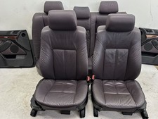 98-03 BMW E39 528i Sedan Aubergine Plum Leather Seats w Door Cards Individual picture