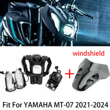 Motorcycle Front LED Headlight Assembly for Yamaha MT-07 2021-2024 with windshie picture