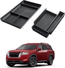 Center Console Organizer for Nissan Pathfinder 2022-2025 - 2 Pcs Set 2026 picture