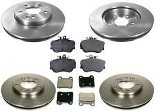 94-96 Mercedes C220 C280 without ASR Front & Rear Brake Rotors & Pads 6Pc Kit picture