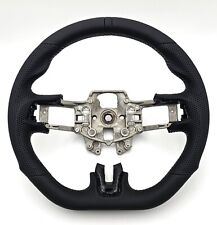 REVESOL Black Leather W/ Black Ring Steering Wheel for 2015-2017 FORD MUSTANG picture